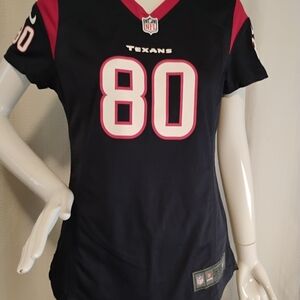 NFL Texans Jersey with Number 80 Size M.